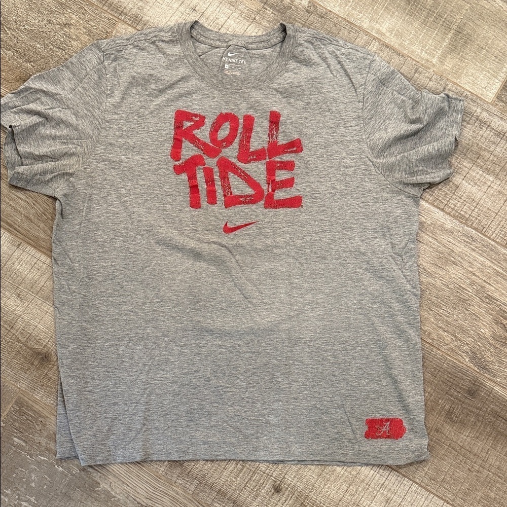 Nike ALABAMA ROLL TIDE Men's Gray T-Shirt size XL